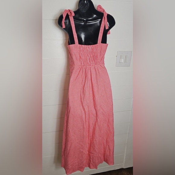 DRAPER JAMES RSVP | Bow Strap Midi Dress Cherry Gingham XL - Picture 4 of 11